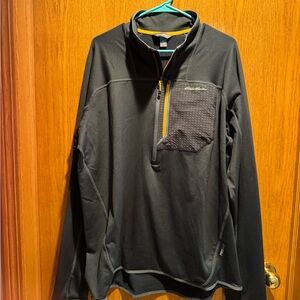 Eddie Bauer Men's Black and Yellow Performance Jacket